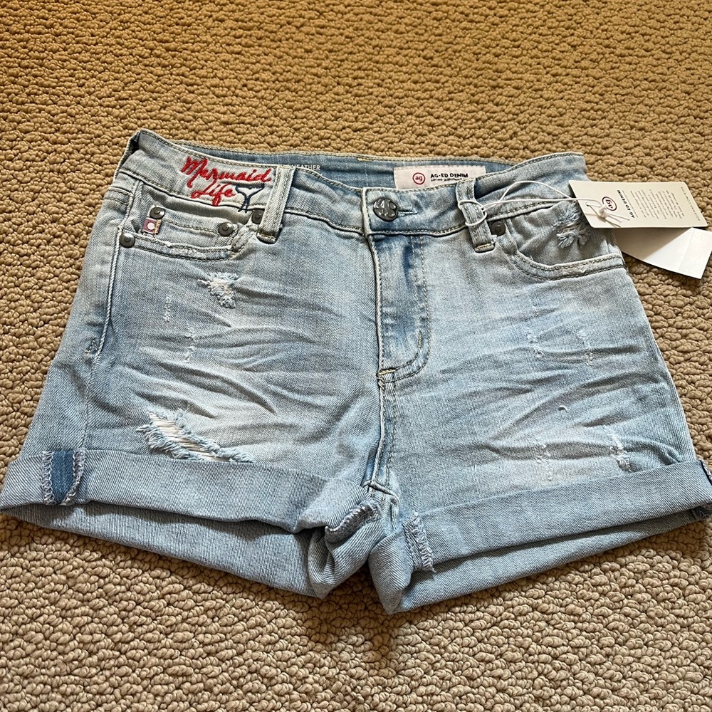 AG-ED Denim brand new, never been worn, with tags girls shorts!